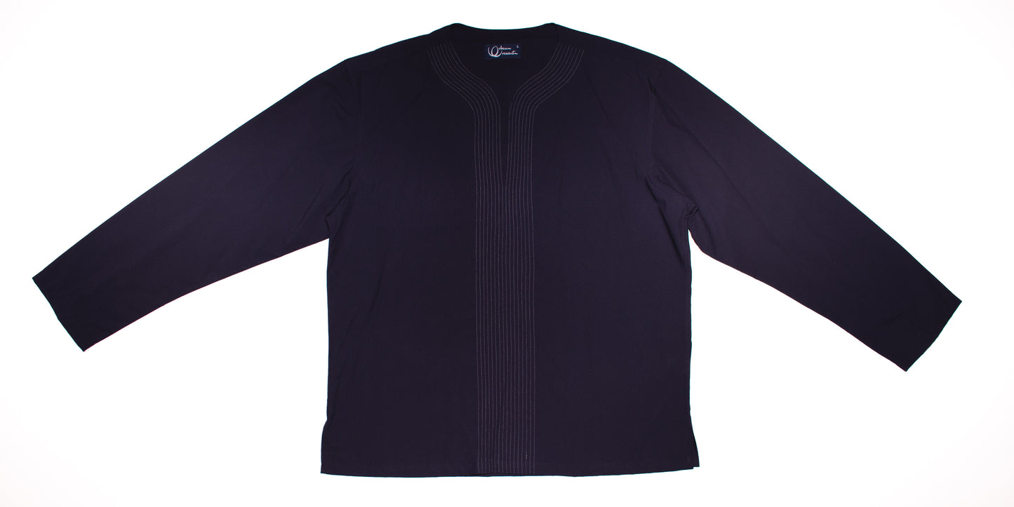 10 - V Neck Navy Blue