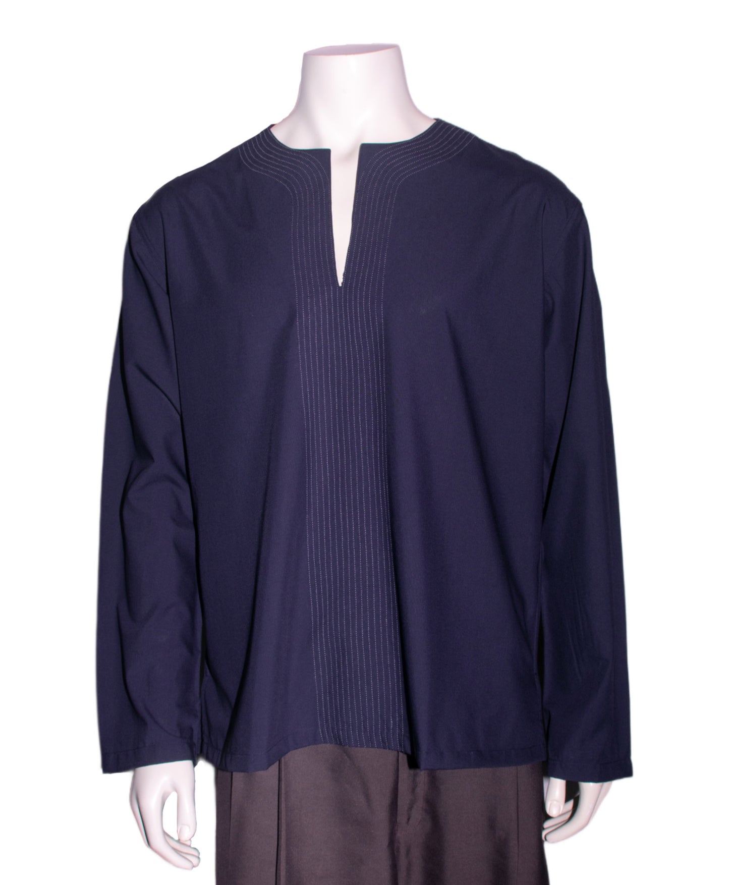 10 - V Neck Navy Blue