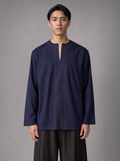 10 - V Neck Navy Blue
