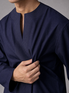 10 - V Neck Navy Blue